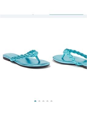 NWT Nordstrom Abound Frannie Braided Thong Sandal‎ size 8M women's blue
